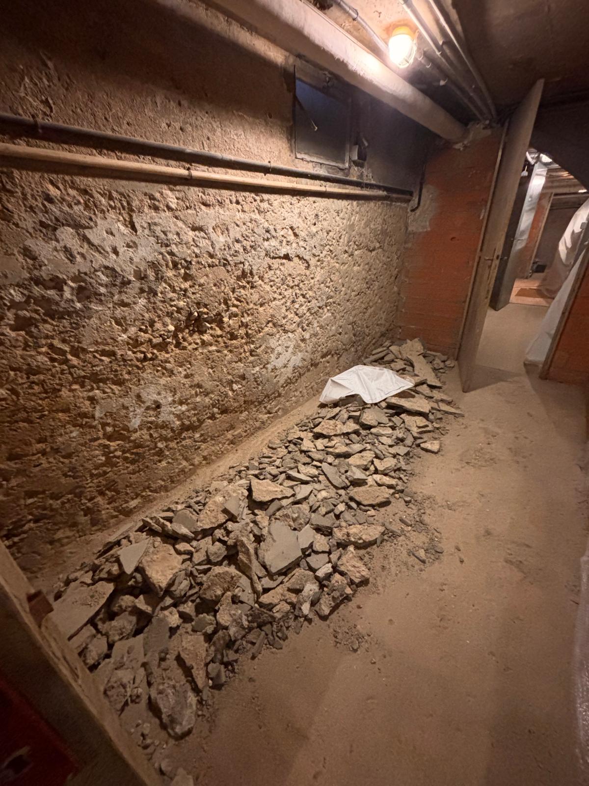 Sous-sol avant traitement